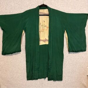 Elegant Green Women's Kimono Jacket